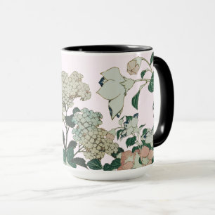 Caneca Hídrangea Elegante e Bloom Botânico