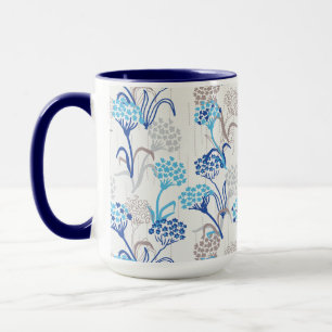 Caneca Hídrangea floral leve e aérea
