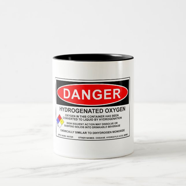 Caneca hidrogenada 1 do oxigênio (Centro)