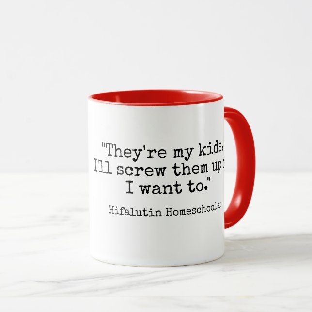 Caneca Hifalutin de Homeschool (Frente Esquerda)
