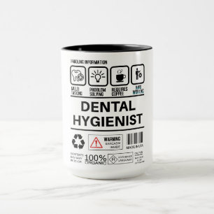 Caneca Higienista Dental Engraçado Manipulando Informaçõe