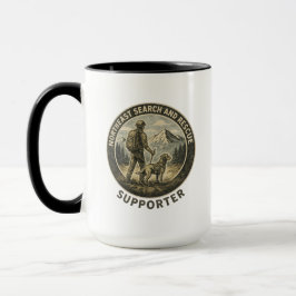Caneca Hiker and Labrador Retriever Search and Rescue Mug