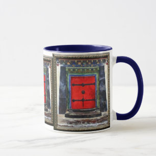 Caneca Himalayas tibetanos da porta
