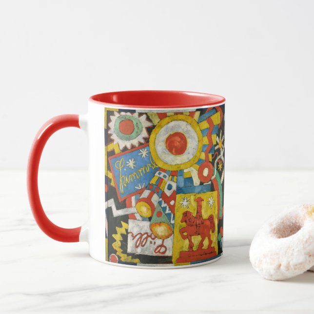Caneca Himmel por Marsden Hartley, Expressionismo Antigo (Com Donut)
