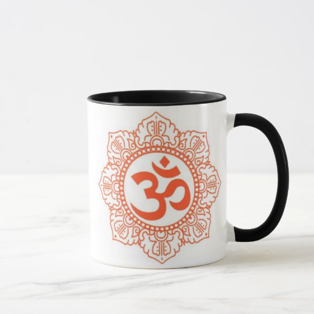 CANECA HINDU - SÍMBOLOS OM DE BUDDHA, OHM (Direita)