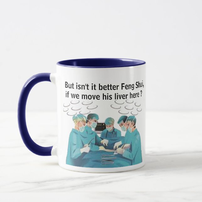 Caneca Hip Feng Shui Liver Doctor Mug - Medical Pun (Esquerda)