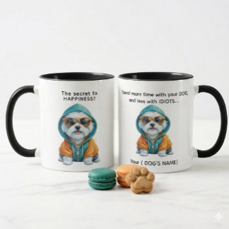 Caneca Hip-Hop Maltês – Presente Divertido para uma Mãe/P