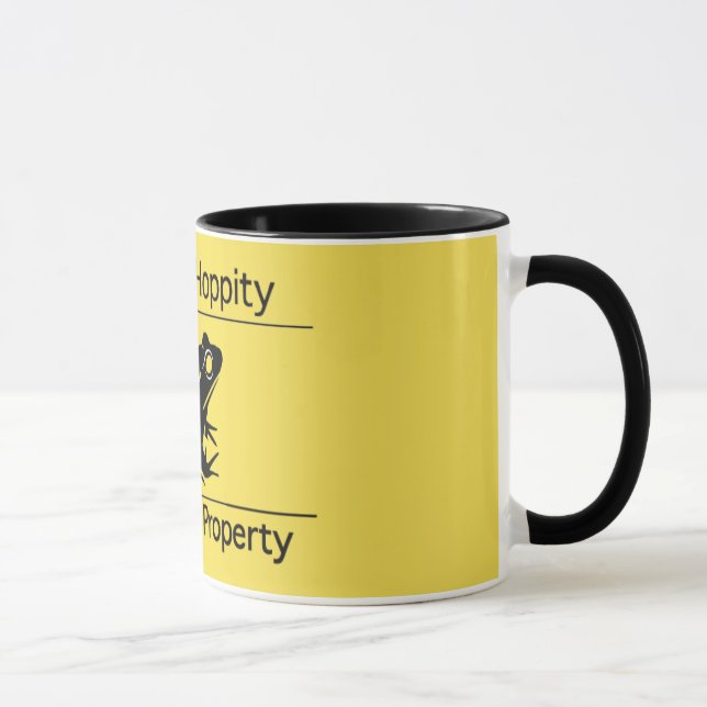 Caneca Hippity Hoppity sai minha liberdade Meme da (Direita)