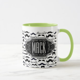 Caneca Hipster Mustache Vintage Retro