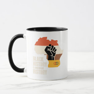 Caneca História Negra É Cultura Patrimônio História Ameri