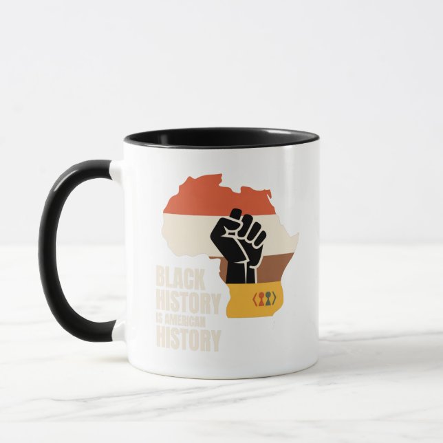 Caneca História Negra É Cultura Patrimônio História Ameri (Esquerda)