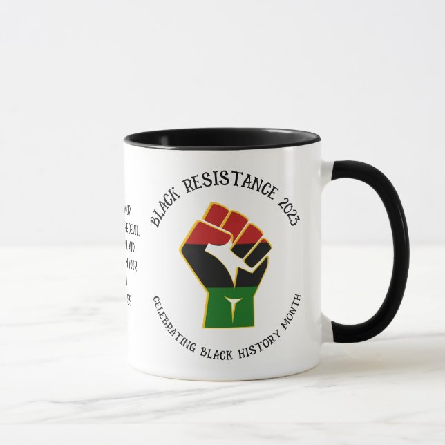 Caneca HISTÓRIA NEGRA MÊS 2023 Resistência (Direita)