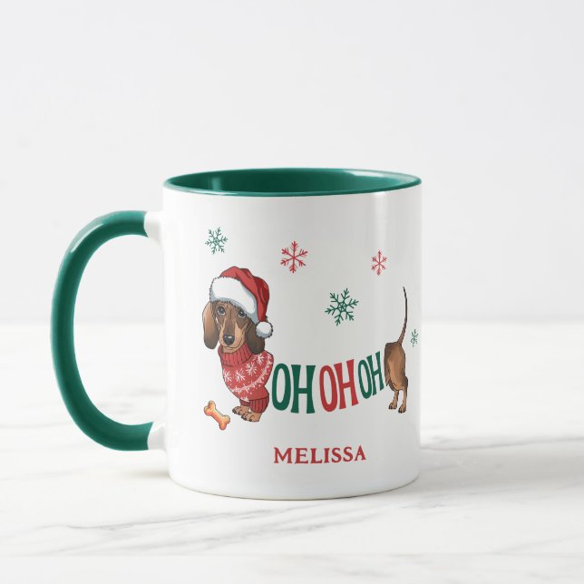 CANECA HO-HO-HO DACHSHUND CHRISTMAS (Esquerda)