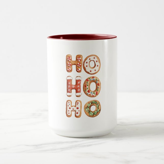 Caneca Ho Ho Ho Gingerbird Cookie Natal (Centro)