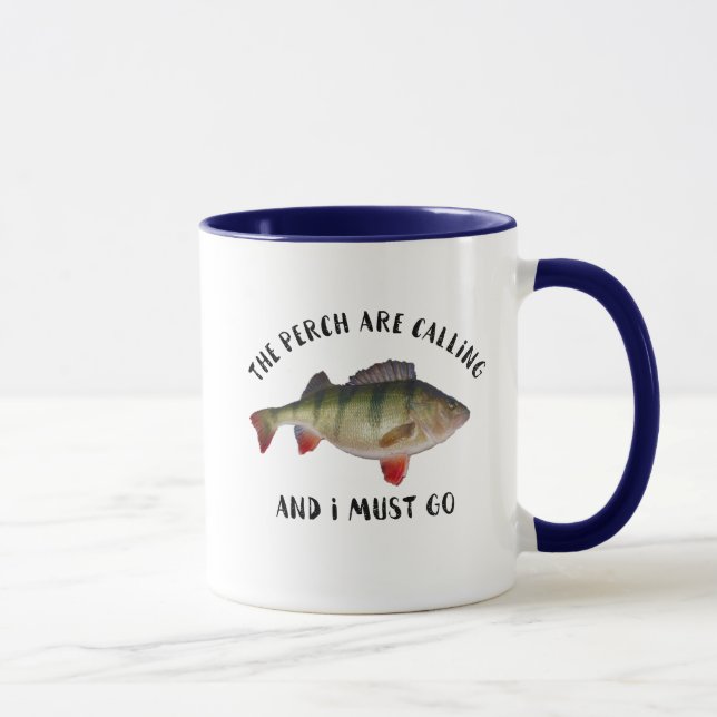 Caneca Hobby Masculino da Cotação de Pesca Jumbo Perch (Direita)