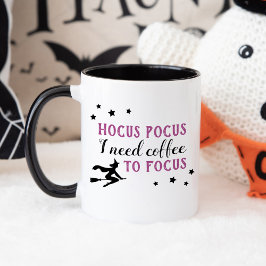 Caneca Hocus Pocus Café para Focar Roxo Halloween