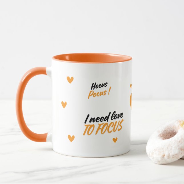 Caneca Hocus Pocus I need love (Com Donut)