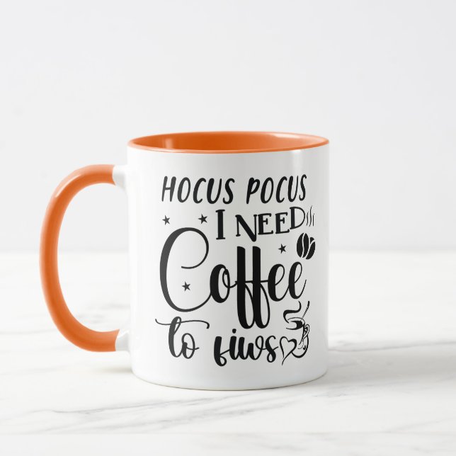 Caneca Hocus Pocus Moderno Café Engraçado Halloween (Esquerda)