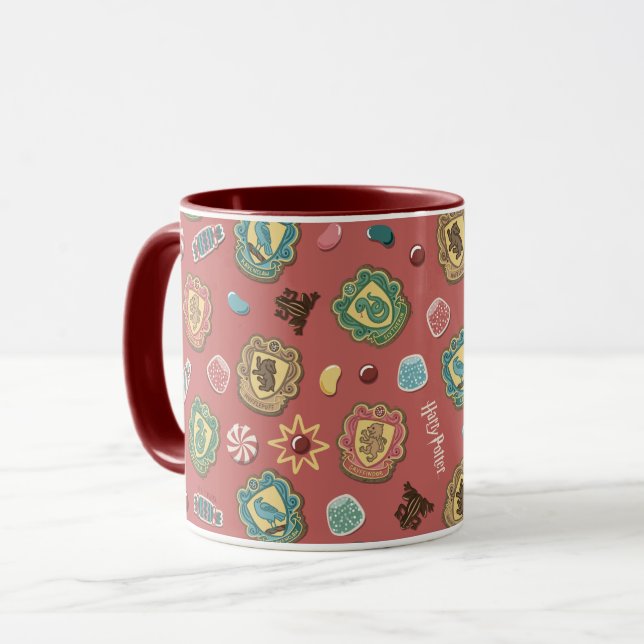 Caneca HOGWARTS™ Casas Padrão de Cookie de Férias (Frente Esquerda)