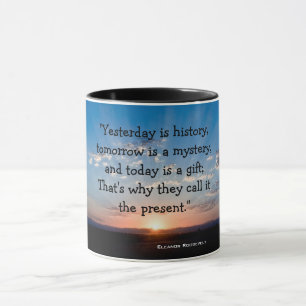 Caneca Hoje é umas citações inspiradas do nascer do so