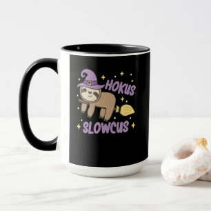 Caneca Hokus Slowcus - Figurino de Halloween da Bruxa Cul