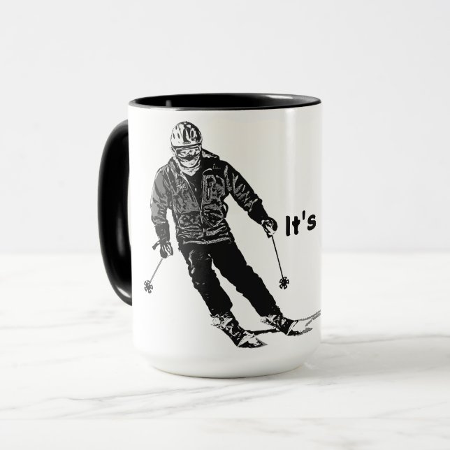 Caneca Holiday Skier - Esqui Descida (Frente Esquerda)