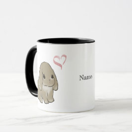Caneca Holland lop with heart