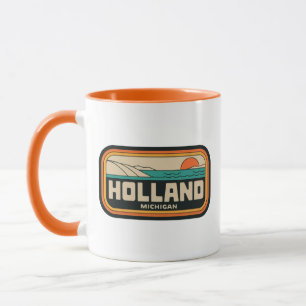 Caneca Holland Michigan 70s Retro Vintage