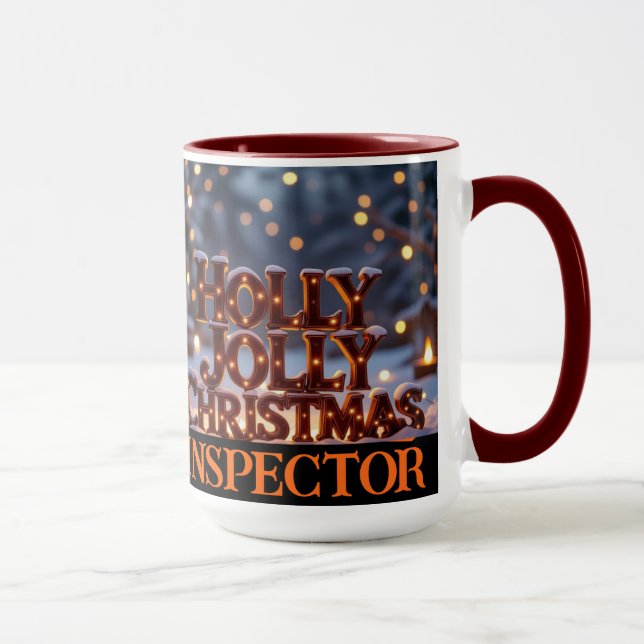 Caneca Holly Jolly, Inspetor de Natal Keepsasaame (Direita)
