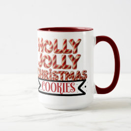 Caneca Holly Jolly Vovó Cookies de Natal