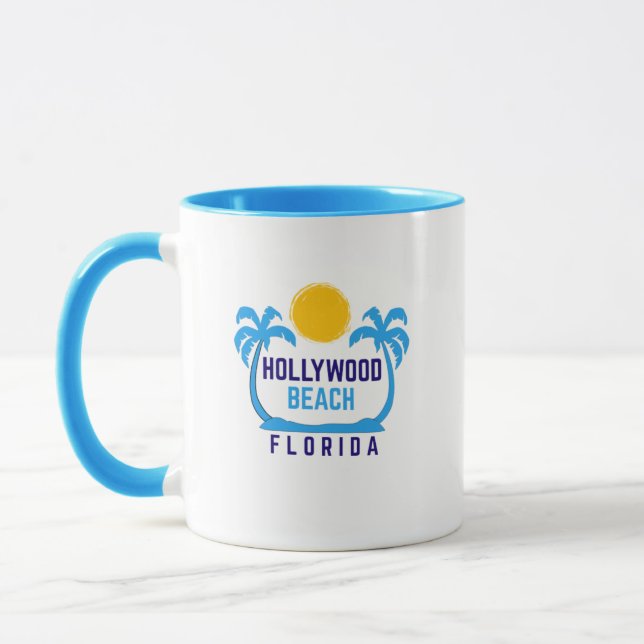 Caneca Hollywood Beach Florida Coffee Mug (Esquerda)