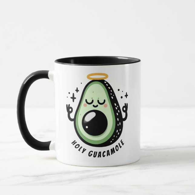 Caneca  Holy Guacamole Zen Avocado – Mindful Morning  (Esquerda)