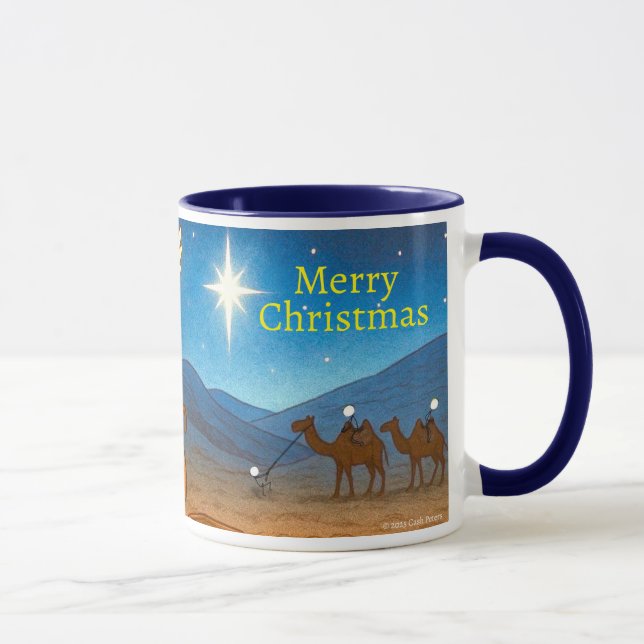 Caneca Holy Night Selfie Christmas 11 oz Coffee Mug (Direita)