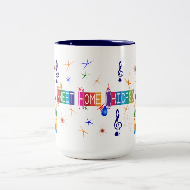 Caneca Home doce dos azuis de Chicago (Centro)