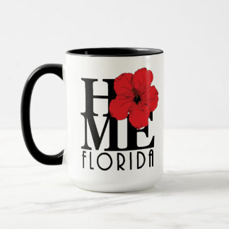 Caneca HOME Florida Red Hibiscus 15oz