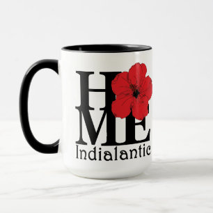 Caneca HOME Indialantic Red Hibiscus 15oz
