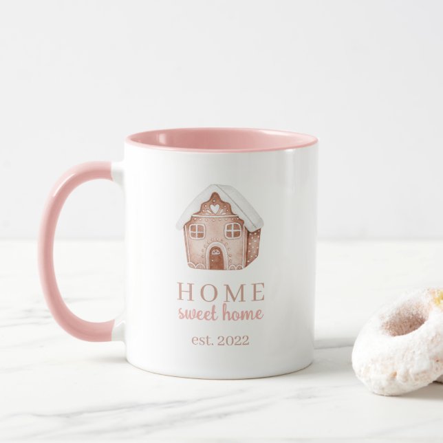 Caneca Home Sweet Home Gingerbird Mug (Com Donut)