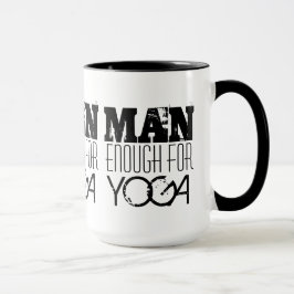 Caneca HOMEM BASTANTE PARA o Ioga-Texto