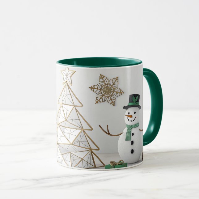 caneca homem de neve (Frente Esquerda)