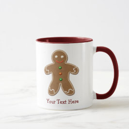 Caneca Homem de pão-de-espécie bonito personalizado do