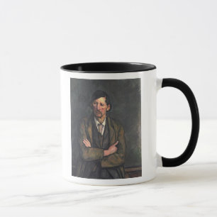 Caneca Homem de Paul Cezanne   com braços cruzados,