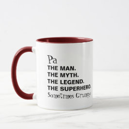 Caneca Homem Mito Lenda Funny Pa Coffee Mug