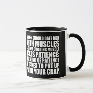 Caneca Homens com Músculos - Engraçada Construção de Port