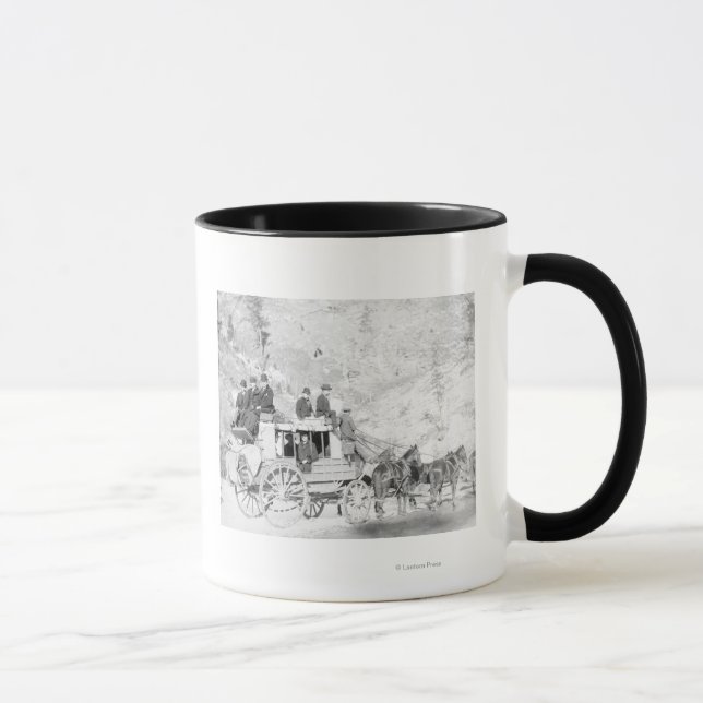 Caneca Homens sentados em uma fotografia de "treinador de (Direita)