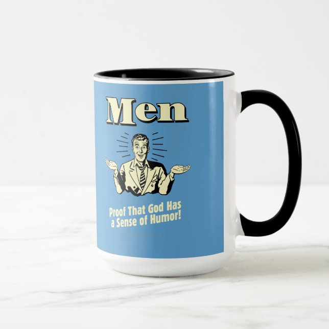 Caneca Homens: Sentido De Humor (Direita)