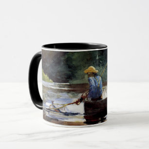 Caneca Homer - Garoto Pesca, belas artes,