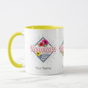 Caneca Honolulu City Hawaii Estados Unidos Vintage EUA