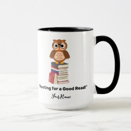 Caneca "Hoot for a Good Read!" Amante de livros