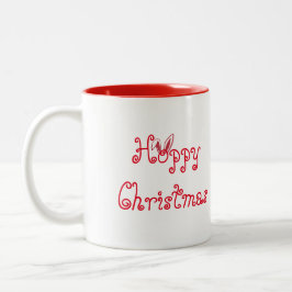 Caneca Hoppy do coelho do Natal