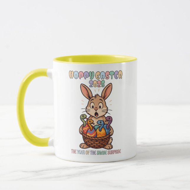 Caneca Hoppy Easter 2025: The Year of the Snake Surprise! (Esquerda)